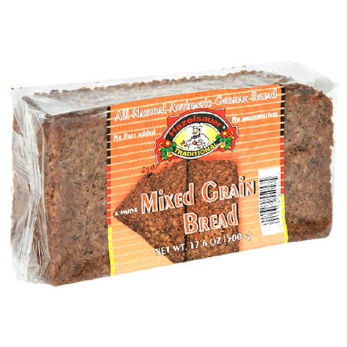 Hazelsauer Dreikorn Brot (Mixed Grain), 17.6-Ounce Loaf (Pack of 12) by Hazelsauer