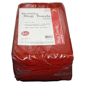 Paint Essentials 14-Inch x 14-Inch Shop Towels, 50-Pack RST50