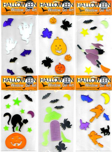Halloween Window Gel Art - 6 Sets