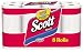 Scott Paper Towel With Ridges,White Regular Roll, (8 Rolls of 64 Sheets)