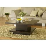 oak end table, trunk end table, coffee table and end tables