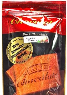 Xylitol Sweetened ASSORTED Flavored Dark Chocolates, 15 pcs, 4.23 oz By Healthy Chocolate Company