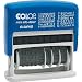 Colop S120/WD MiniInfoDater Schrifth�he 4 mm Kissen blau/rot 12 Texte