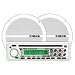 Dual CD In-Dash Receiver with Weather Band and 1 pr 6.5 Speakers