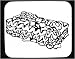 Lasagna (b And W) Decorated Mouse Pad