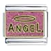 Pink Angel Halo Religious Italian Charms Bracelet Link