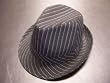 Pin Striped Fedora / Black / Gangster Hat / Michael Jackson Video Look-A-Like Hat
