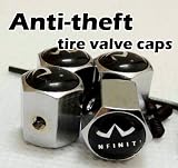 Infiniti Anti-Theft Tire stem Valve Caps (4 pcs)