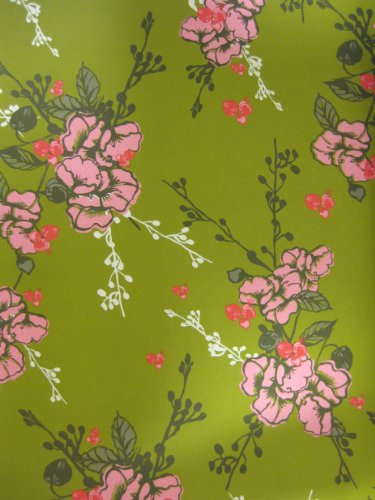 Decorative Paper - Green Floral - Soap and Paper - Gift Wrap