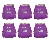 512MFf6Kl6L. SL160  Baby BeeHinds One Size Fitted Cloth Diaper Orchid 6 Pack