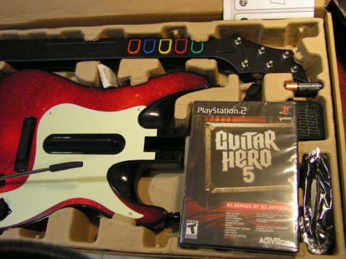 PS2 Guitar Hero 5 Guitar Bundle Amazon.com