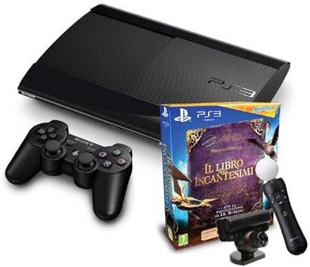 PlayStation 3 - Console 12 GB [M Chassis] + Il Libro Degli Incantesimi + Wonderbook + Move Starter Pack [Bundle]
