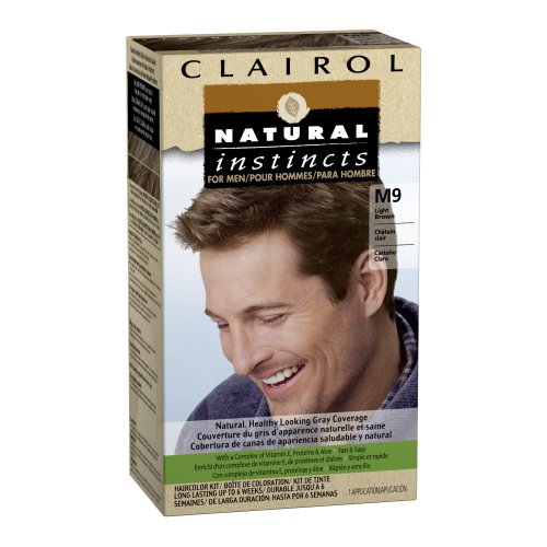 Clairol Natural Instincts Hair Color For Men M9 Light Brown 1 Kit
