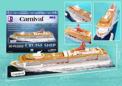 Carnival Cruiseship 3D Puzzle 86 Pieces