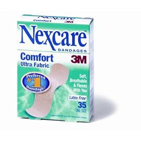 Nexcare bandages Comfort Ultra Fabric 3M, 3/4 in. x 3 in. - 35 ea