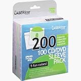 Laserline 100 2-Sided CD / DVD Sleeves - Multicolor