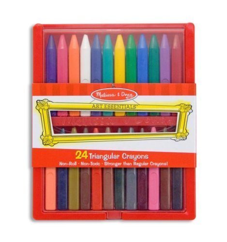 Melissa & Doug Triangular Crayon Set (24 pc)