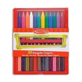 Melissa and Doug Triangular Crayon Set (24 pc) by Crayons