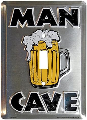 Man Cave Road Sign and Light Switch Plate
