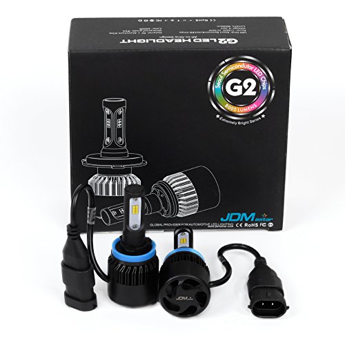 JDM ASTAR G2 8000 Lumens Extremely Bright CSP Chipsets H11 H8 H9 LED Headlights, Xenon White
