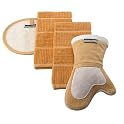 Kitchen Towel and Pot Holder Honey Yellow 4-pc. Set