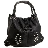 Hype Rebecca Double Handle Hobo,Black,one size