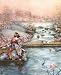 Oriental Lady The Fish Pond 1 Art Print POSTER quality - 20 x 16