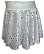 Toddler Girls Lavender Velvet with Silver Foil Star Dance Skirt & Matching Hair Scrunchie