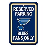 NHL St. Louis Blues Plastic Parking Sign