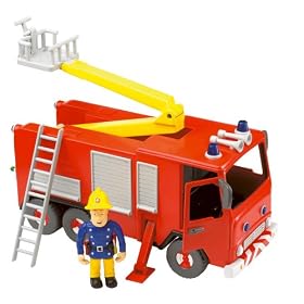 Fireman Sam - Friction Fire Engine with Sam Figure