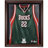 Mounted Memories Milwaukee Bucks Brown Framed Jersey Display Case