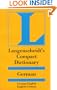 Langenscheidt's Compact German Dictionary: German-English English-German (Langenscheidt Compact Dictionaries) (German Edition)
