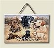 Wood Welcome Sign~ Labs: Rascals Become Legends ~ code 056