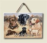 Wood Welcome Sign~ Labs: Rascals Become Legends ~ code 056
