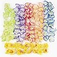 12 Hawaiian Luau Jumbo Silk Flower Leis Tropical Party