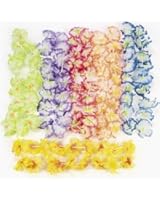 12 Hawaiian Luau Jumbo Silk Flower Leis Tropical Party