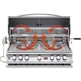 Cal Flame 40 Inch 5 Burner Convection Propane Gas Grill Built In