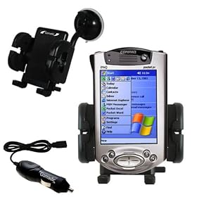 Click here to buy Compaq iPAQ 3970 Flexible Auto Windshield Holder with Car Charger - Uses Gomadic... by Gomadic for the Compaq iPAQ 3970.