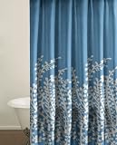 City Scene Shower Curtain, Branches Blue