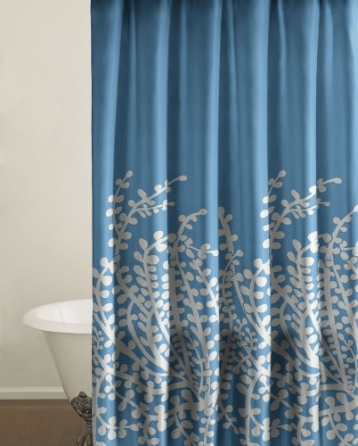 City Scene Shower Curtain - Branches Blue