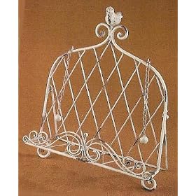 Wrought Iron COOKBOOK HOLDER easel kitchen decor rustic by Creative Co-op