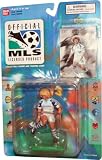 Carlos Valderrama / Tampa Bay Mutiny MLS Collectible Figure & Upper Deck Trading Card from Ban Dai