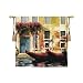 Venetian Gondolas I Tapestry Wallhanging Comes With Wall Hanging Rod and Tassels