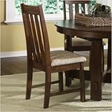 IMAGE OF Urban Mission Casual Dining Upholstered Side Chair in Dark Oak