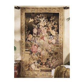 Autumn Floral Tapestry 76hx49w Black by Home Decorators Collection