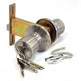 AGENT ディンプルキー取替錠 サムターン脱着式 バックセット100mm/丸座径75mm No.3100-S シルバー