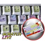Serato Scratch Live keyboard stickers