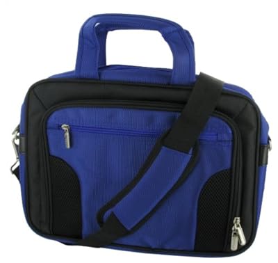 rooCASE Laptop Carrying Bag for Apple MacBook Air 13.3-inch Laptop MC503LL/A MC504LL/A - Dark Blue / Black Deluxe Bag