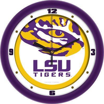 LSU Tigers Traditional 12 Wall Clock