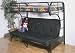 Home Line Black Twin Futon Bunkbed S117